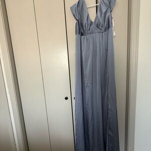 Azazie Light Blue Bridesmaid Dress